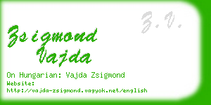 zsigmond vajda business card